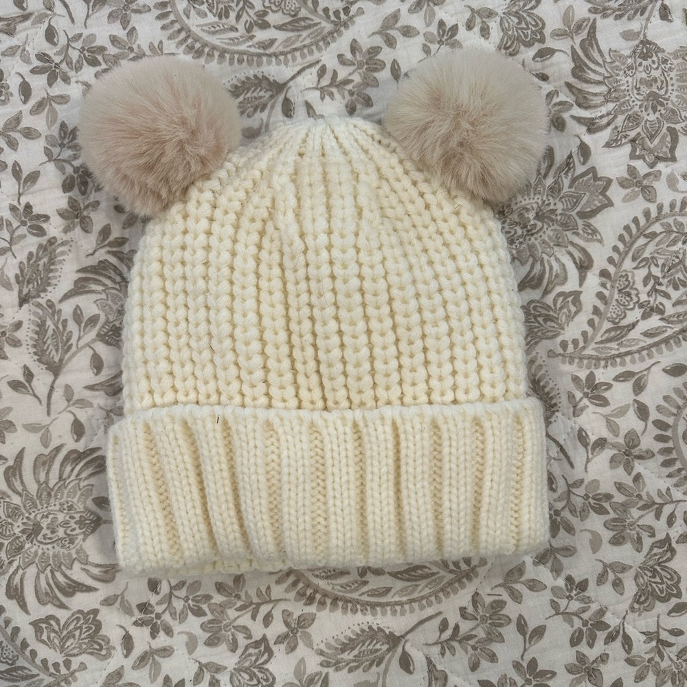 Adorable girls knit winter hat